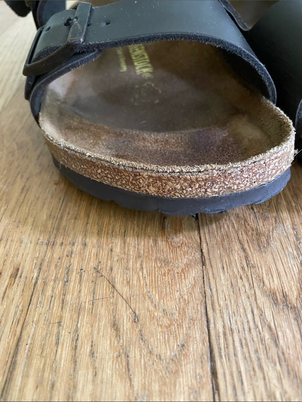 Birkenstock Milano 36, Dark Brown Two-Strap Leather Sandals - Picture 15 of 17